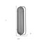 Homeroots 7 x 29.5 x 8 in. Terra 2-Light Gray Sconce 398793 - alternate 4